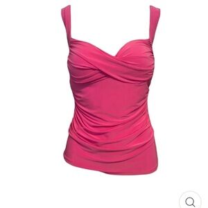 Pink Ruched Tank Top - Women